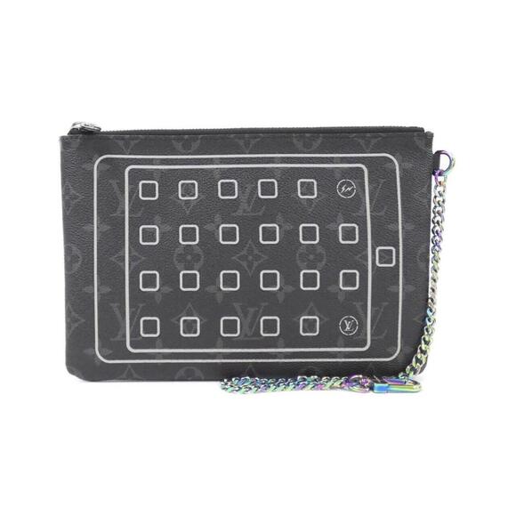 LOUIS VUITTON Black Monogram Pouch - Picture 1 of 6